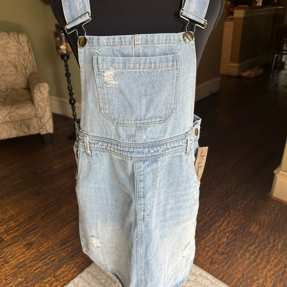 J for Justify Light Blue Denim Mini Dress